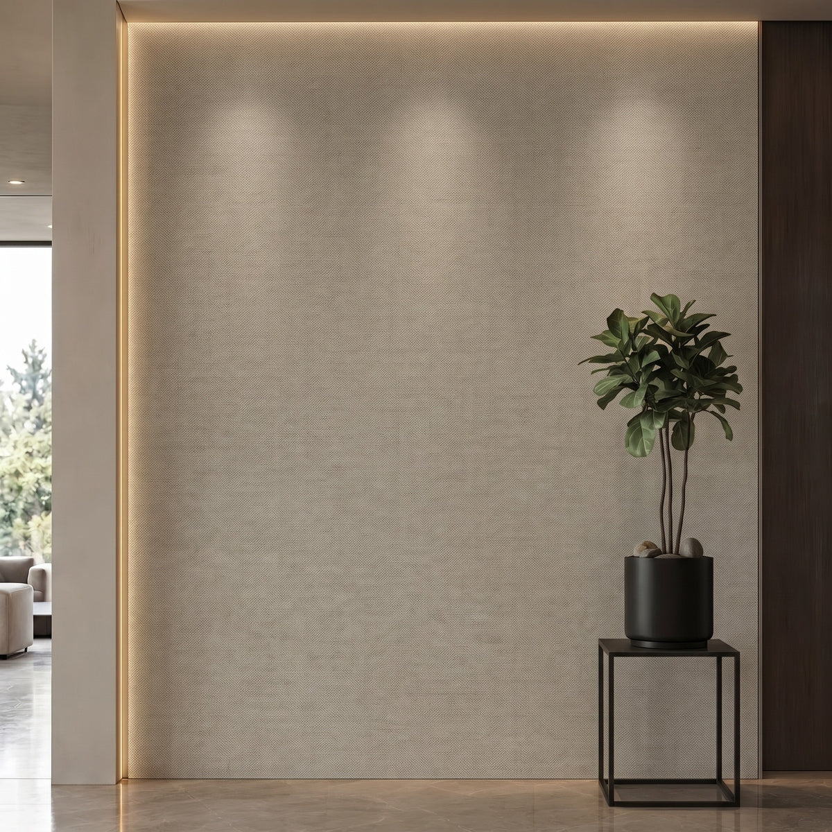 Bodaq SF802 interior film rendered on a feature wall