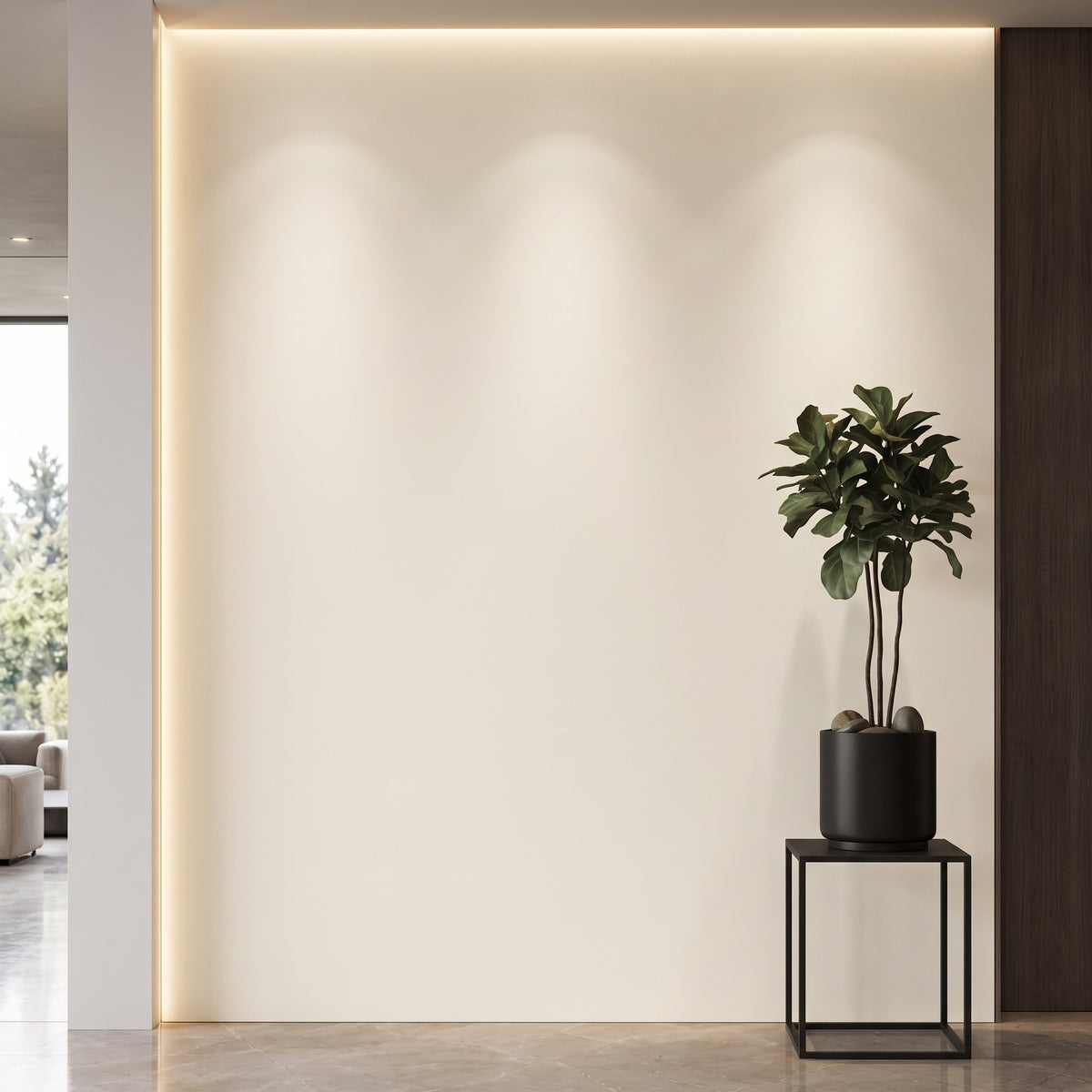 Bodaq SMT01 Super Matt interior film rendered on a feature wall