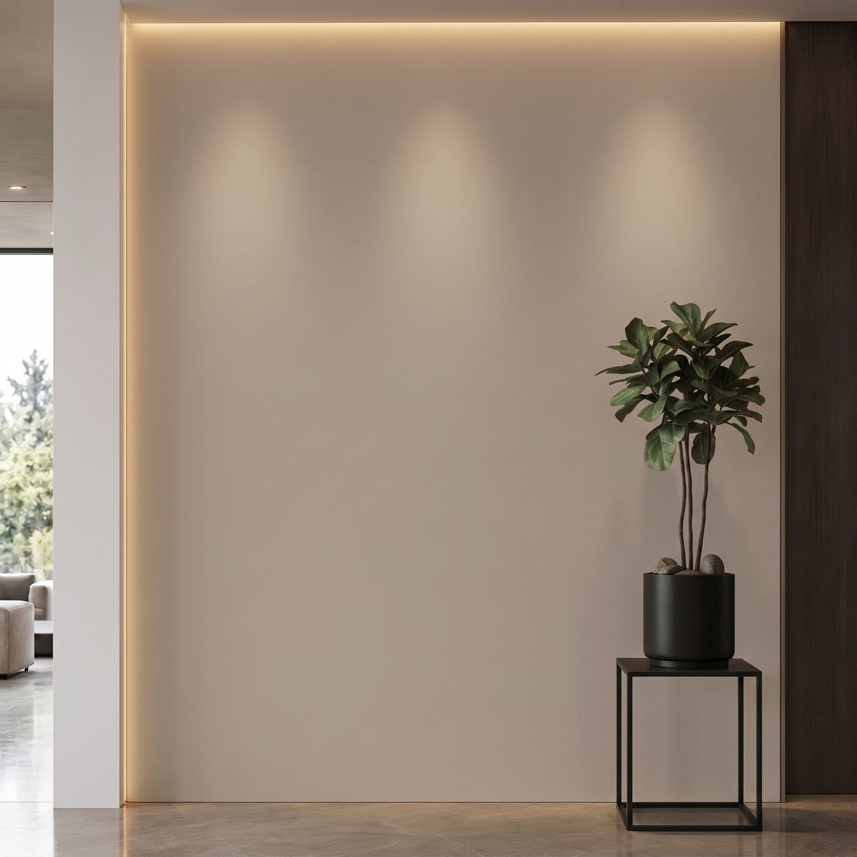 Bodaq SMT03 Super Matt interior film rendered on a feature wall