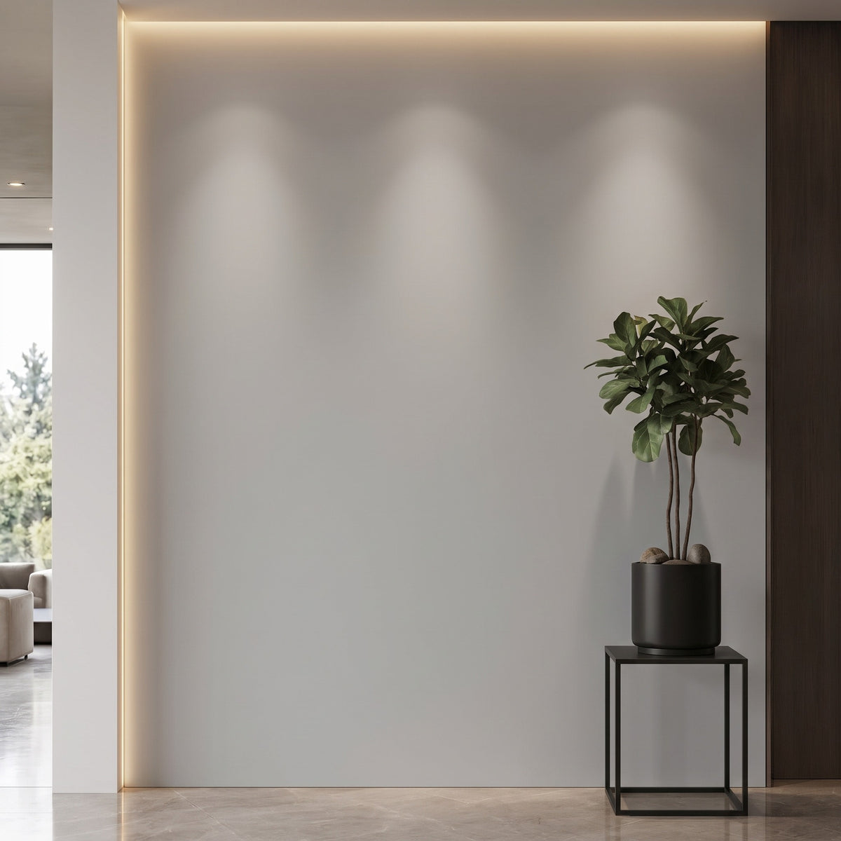 Bodaq SMT04 Super Matt interior film rendered on a feature wall
