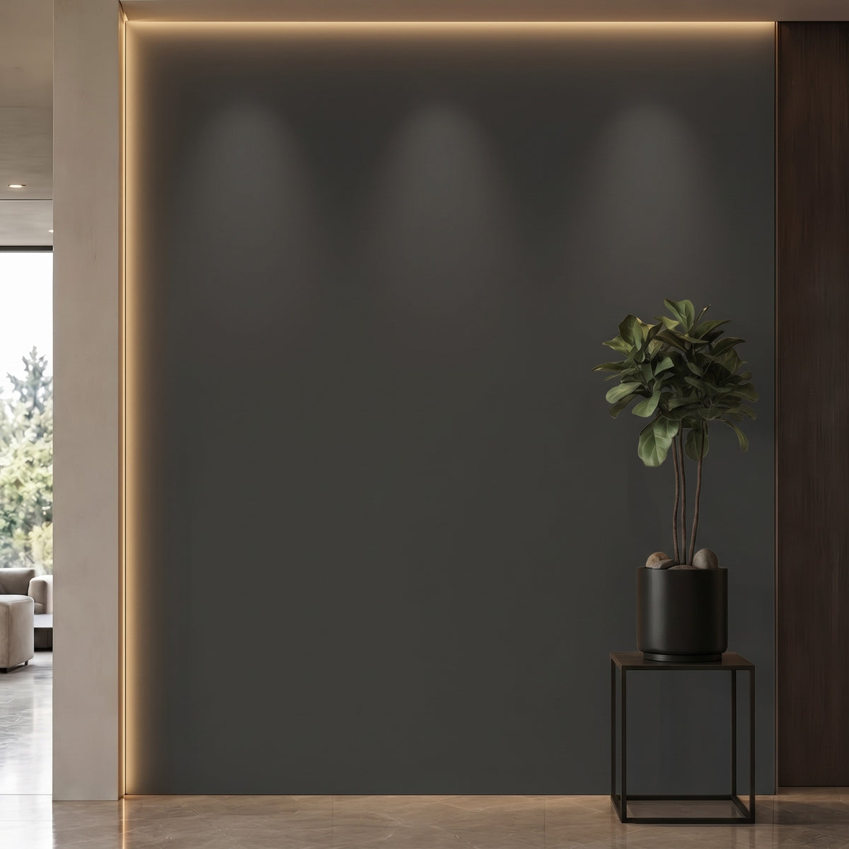 Bodaq SMT06 Super Matt interior film rendered on a feature wall