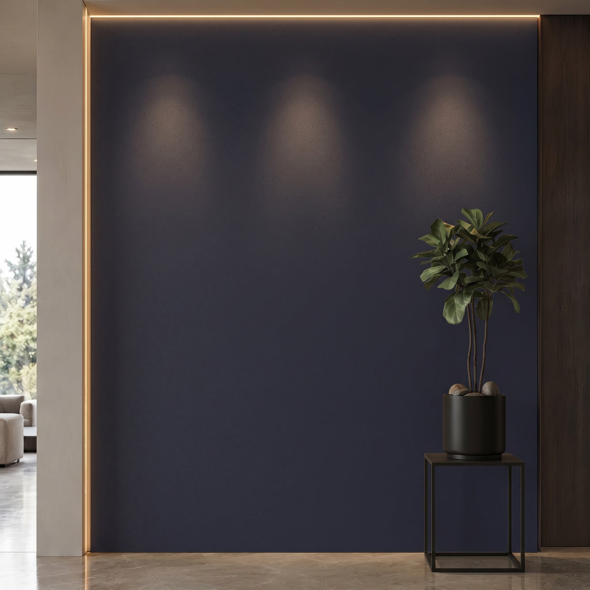 Bodaq SMT11 Super Matt interior film rendered on a feature wall
