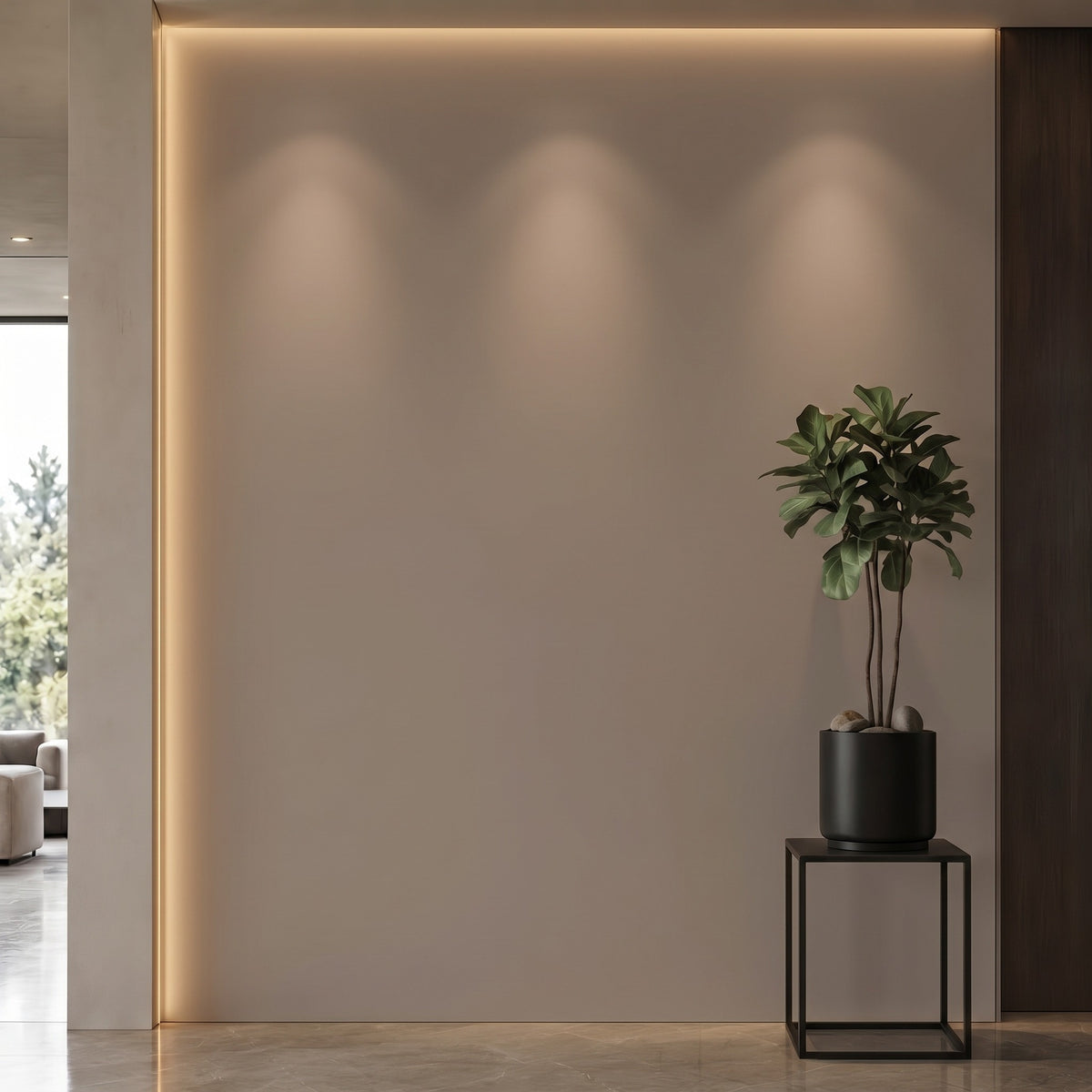 Bodaq SMT14 Super Matt interior film rendered on a feature wall