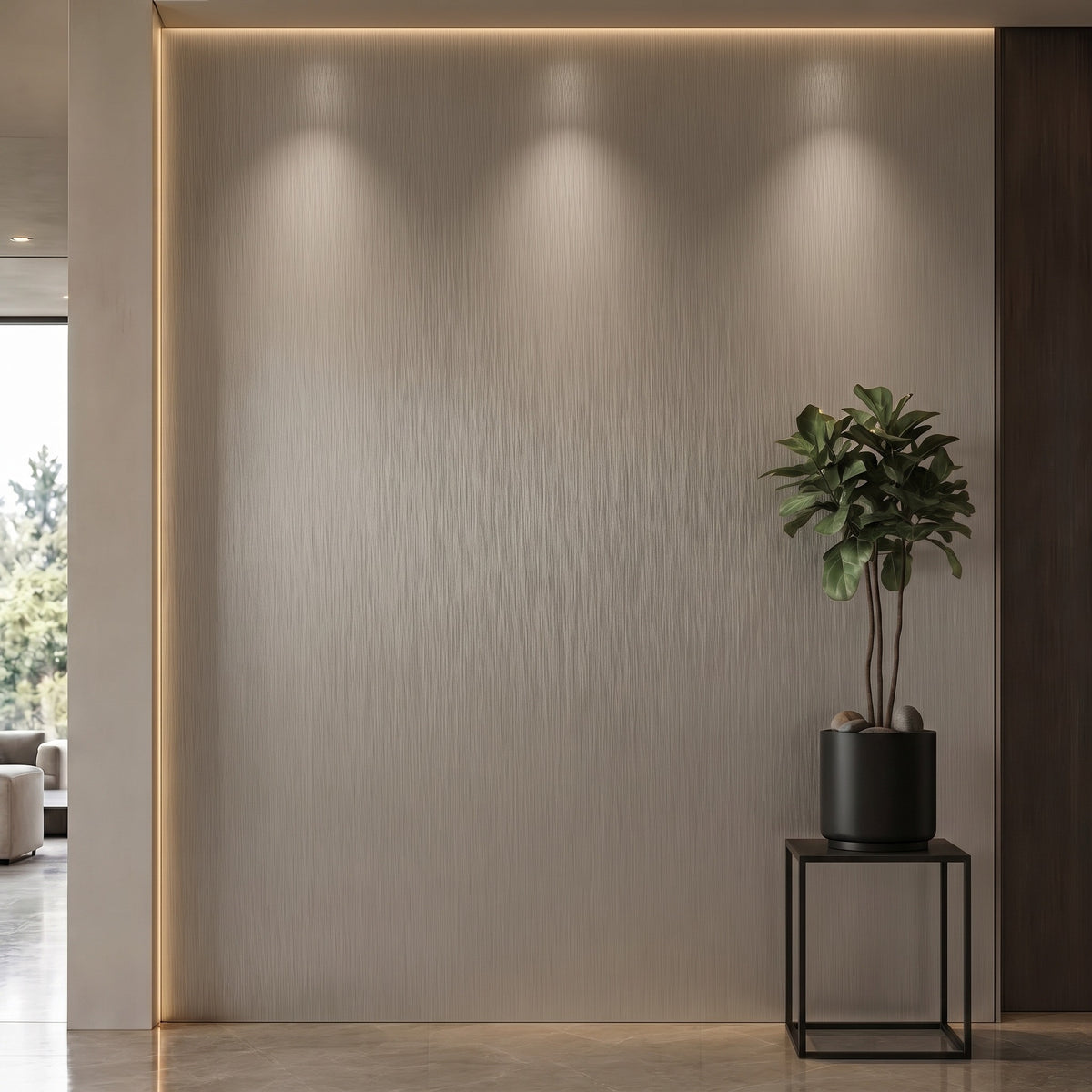 Bodaq VM902 interior film rendered on a feature wall