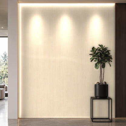 Bodaq W012 Oak interior film rendered on a feature wall