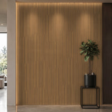 Bodaq W206 Walnut interior film rendered on a feature wall
