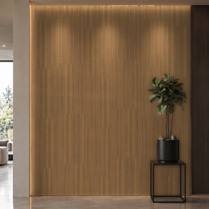 Bodaq W206 Walnut interior film rendered on a feature wall