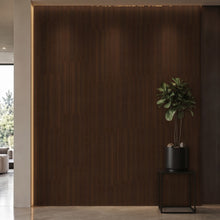 Bodaq W207 Walnut interior film rendered on a feature wall