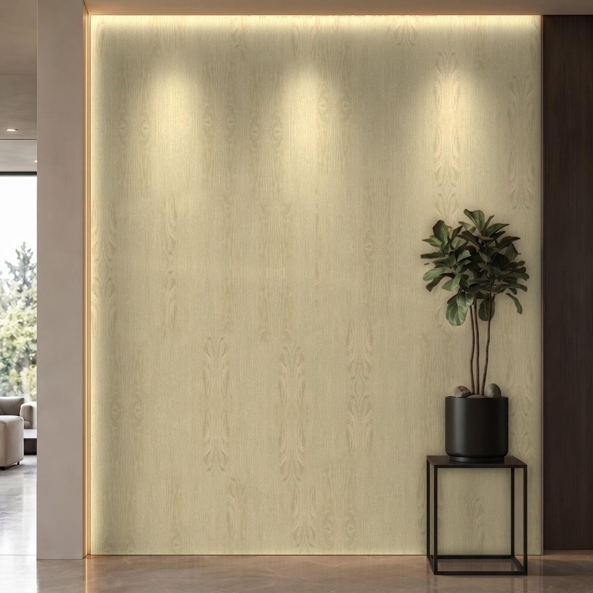 Bodaq W402 interior film rendered on a feature wall