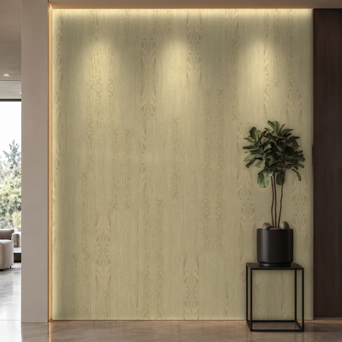 Bodaq W403 interior film rendered on a feature wall