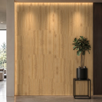 Bodaq W949 Oak interior film rendered on a feature wall