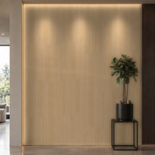 Bodaq W952 Teak interior film rendered on a feature wall