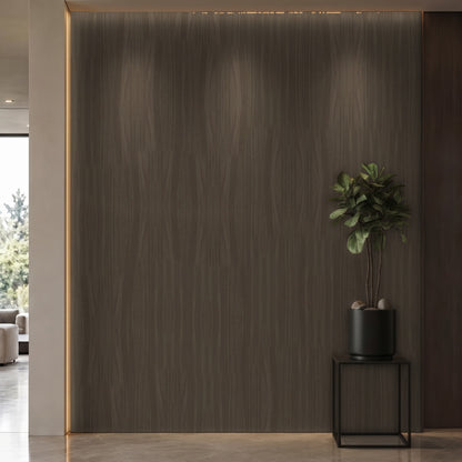 Bodaq W955 Walnut interior film rendered on a feature wall