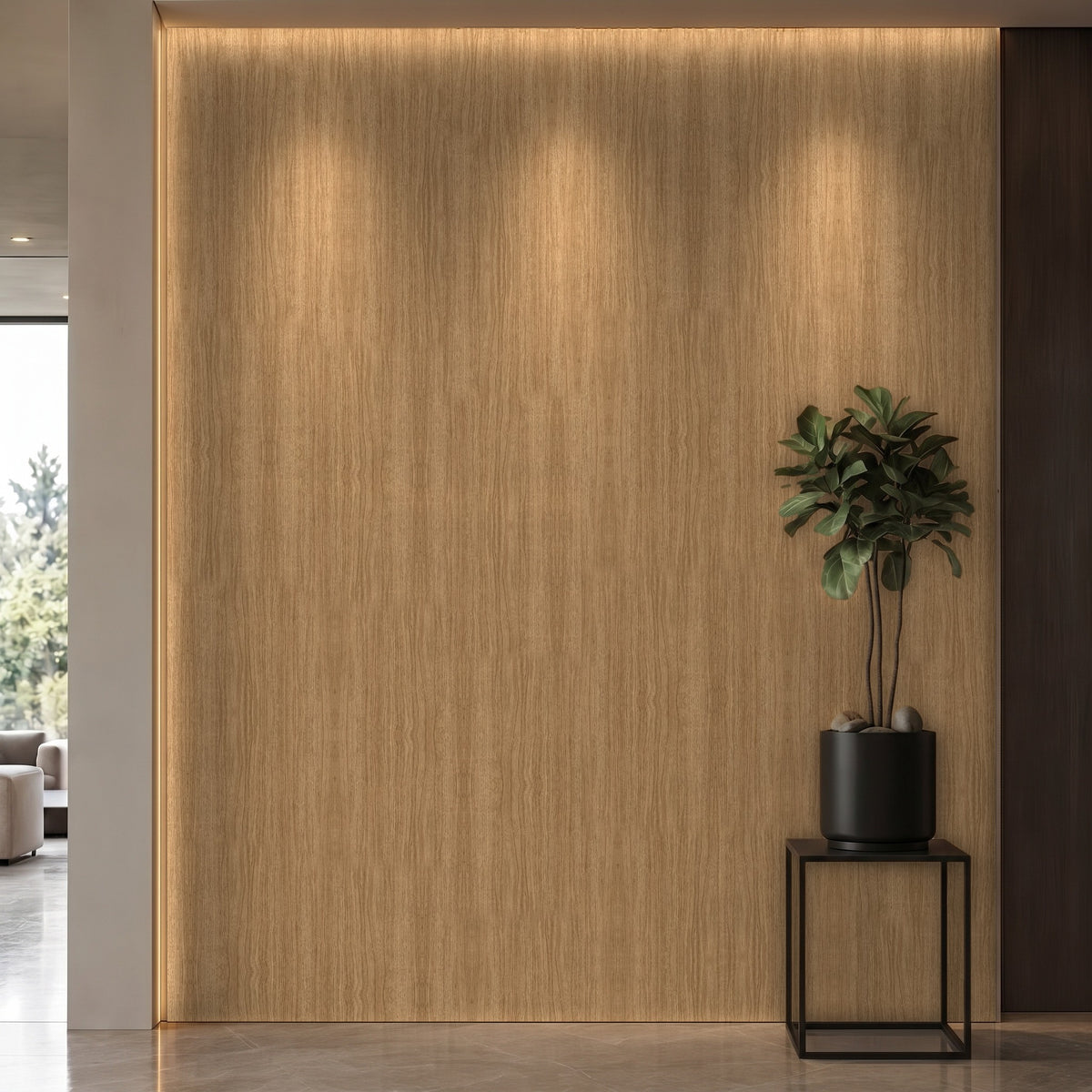 Bodaq W957 interior film rendered on a feature wall