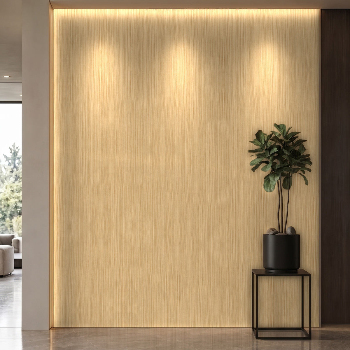 Bodaq ZX102 Wizard interior film rendered on a feature wall