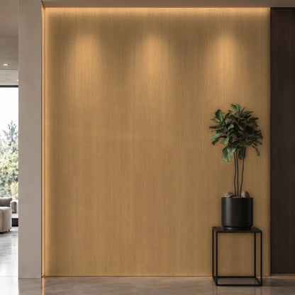 Bodaq ZX104 Teak interior film rendered on a feature wall