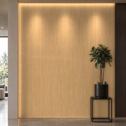 Bodaq ZX145 Oak interior film rendered on a feature wall