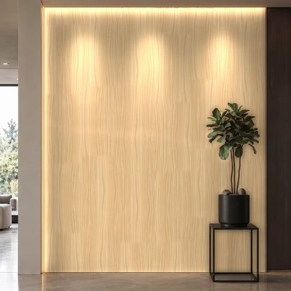 Bodaq ZX163 Oak interior film rendered on a feature wall