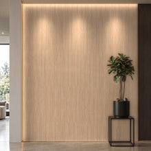 Bodaq ZX178 Teak interior film rendered on a feature wall